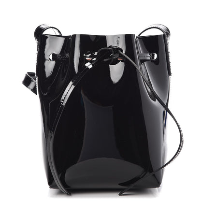 Mansur Gavriel Patent Calfskin Mini Mini Bucket Bag Black 1 of 7
