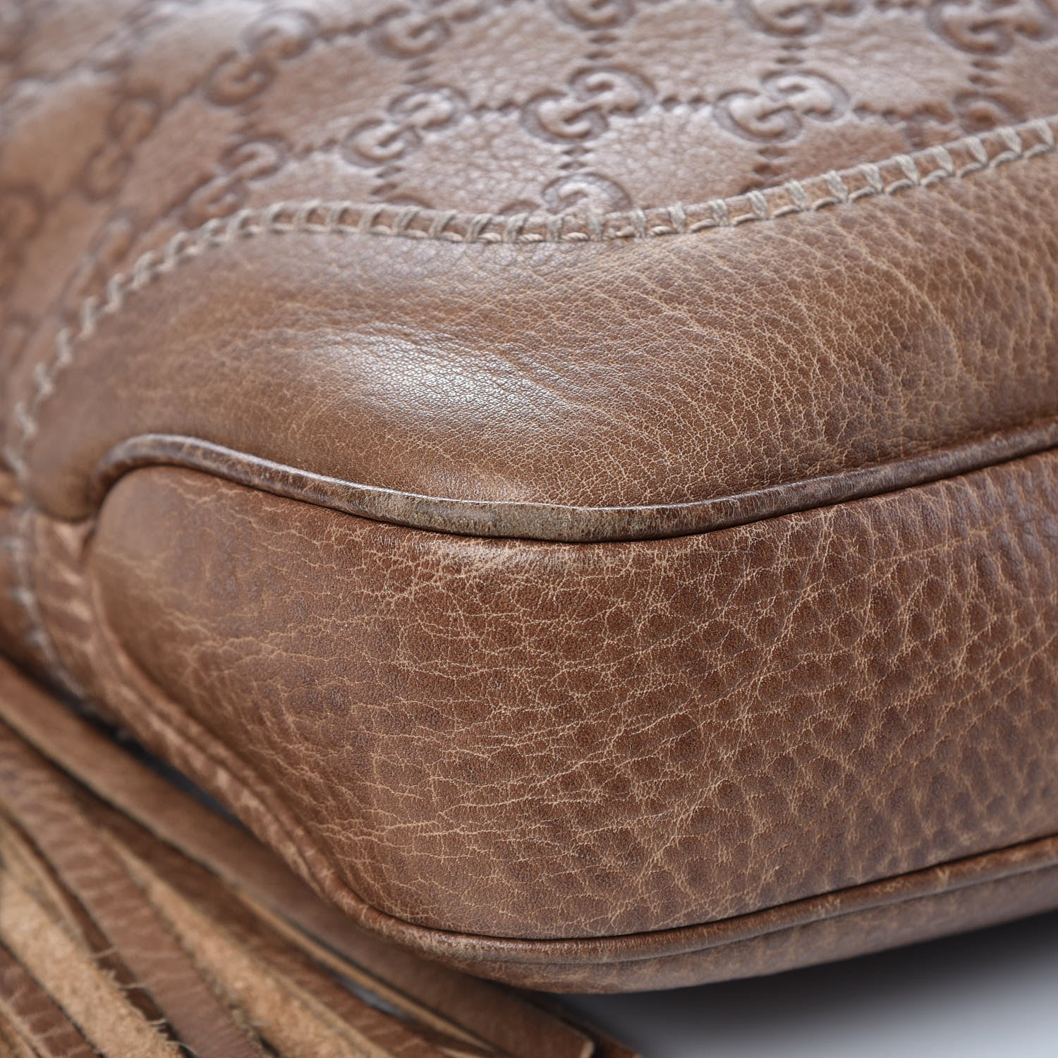 Gucci Guccissima Old Libeccio Medium New Jackie Hobo Old Naturale 11 of 14
