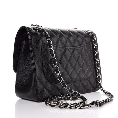Chanel Caviar Quilted Jumbo Double Flap Black 3 of 7