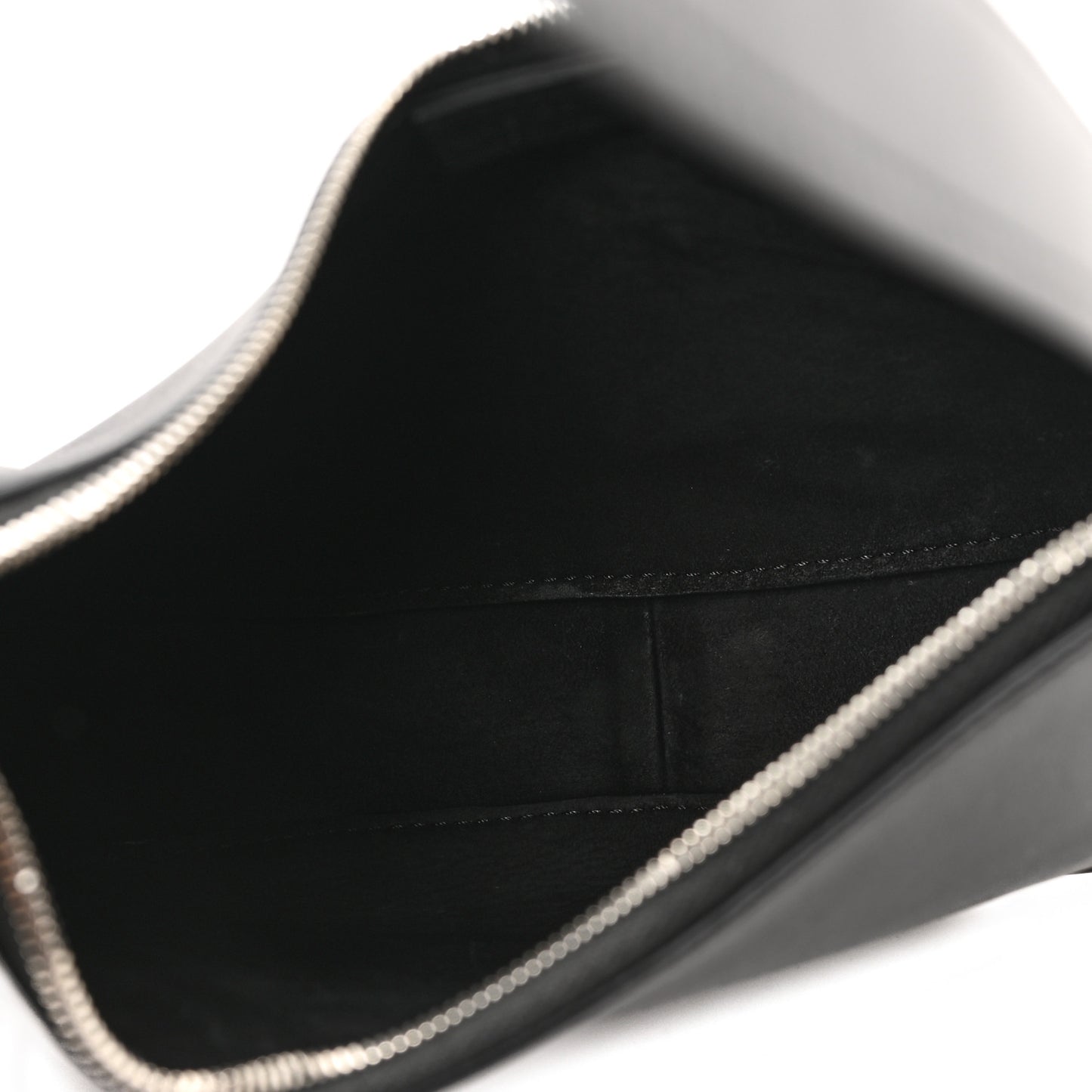 Smooth Calfskin Half Moon Shoulder Bag Black