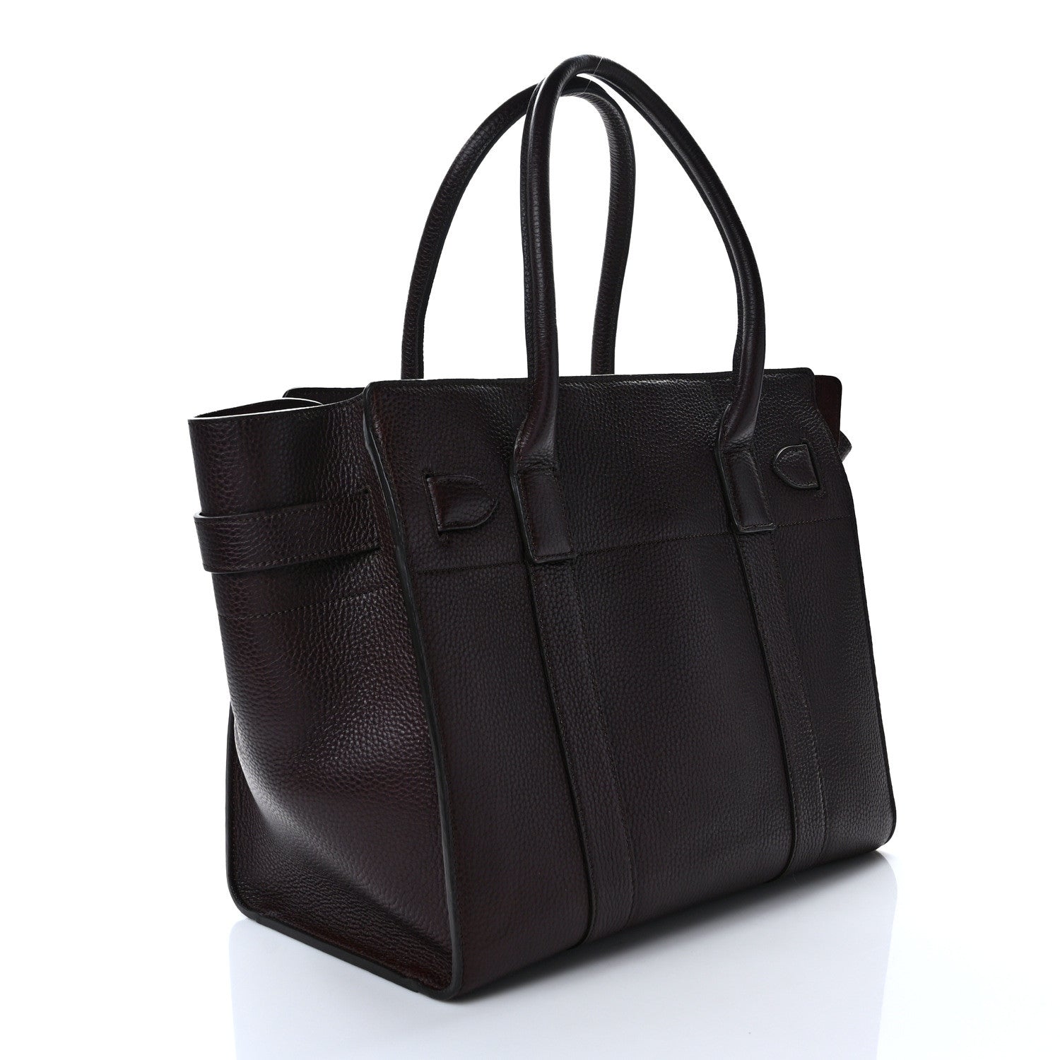 Mulberry Grain Vegetable Tanned Calfskin Zipped Bayswater Oxblood 3 of 12