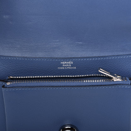 Hermes Togo Dogon Compact Wallet Bleu Brighton 10 of 12