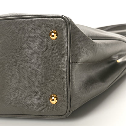 Prada Saffiano Lux Medium Tote Grafite 10 of 10