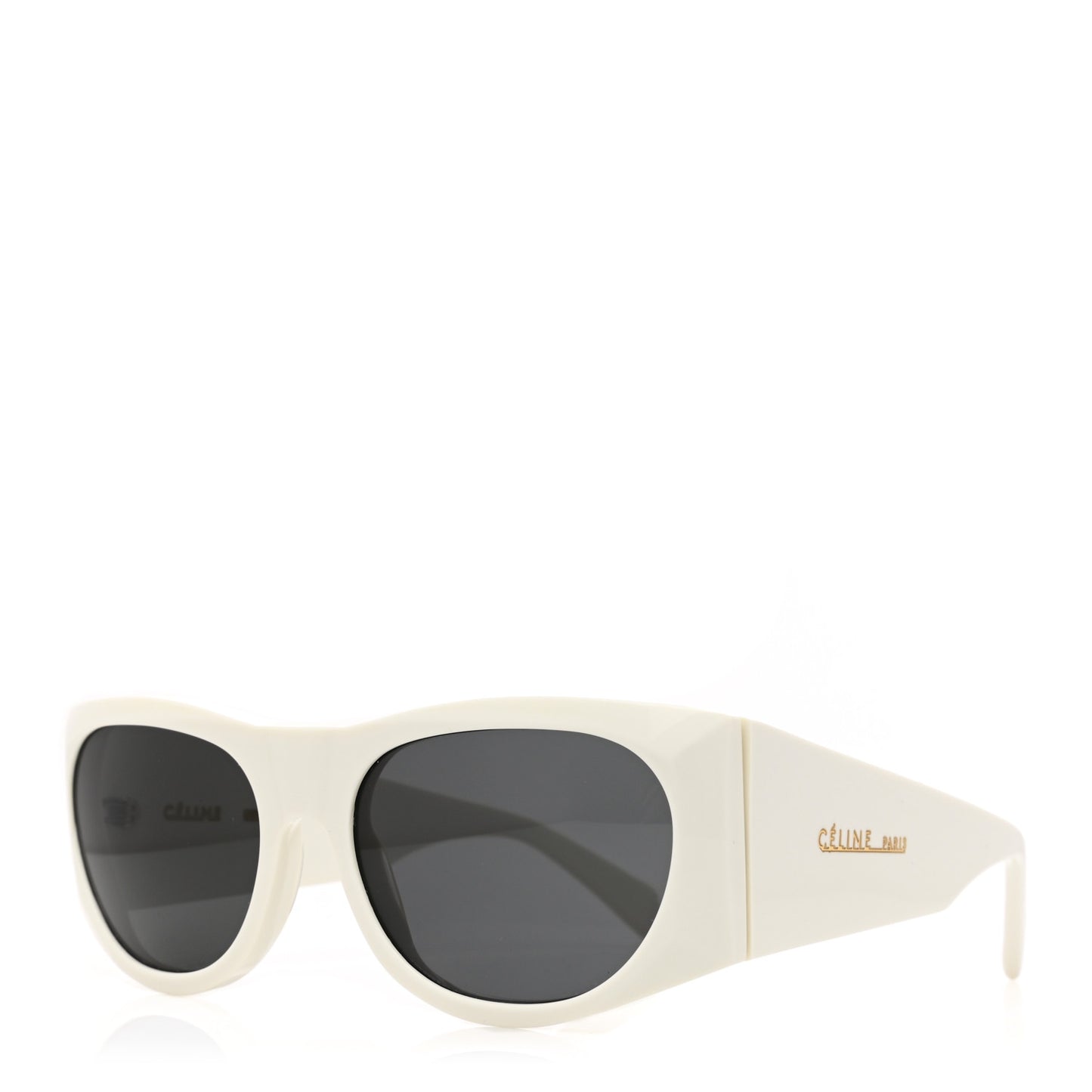 Acetate Oval Sunglasses CL 400291 White