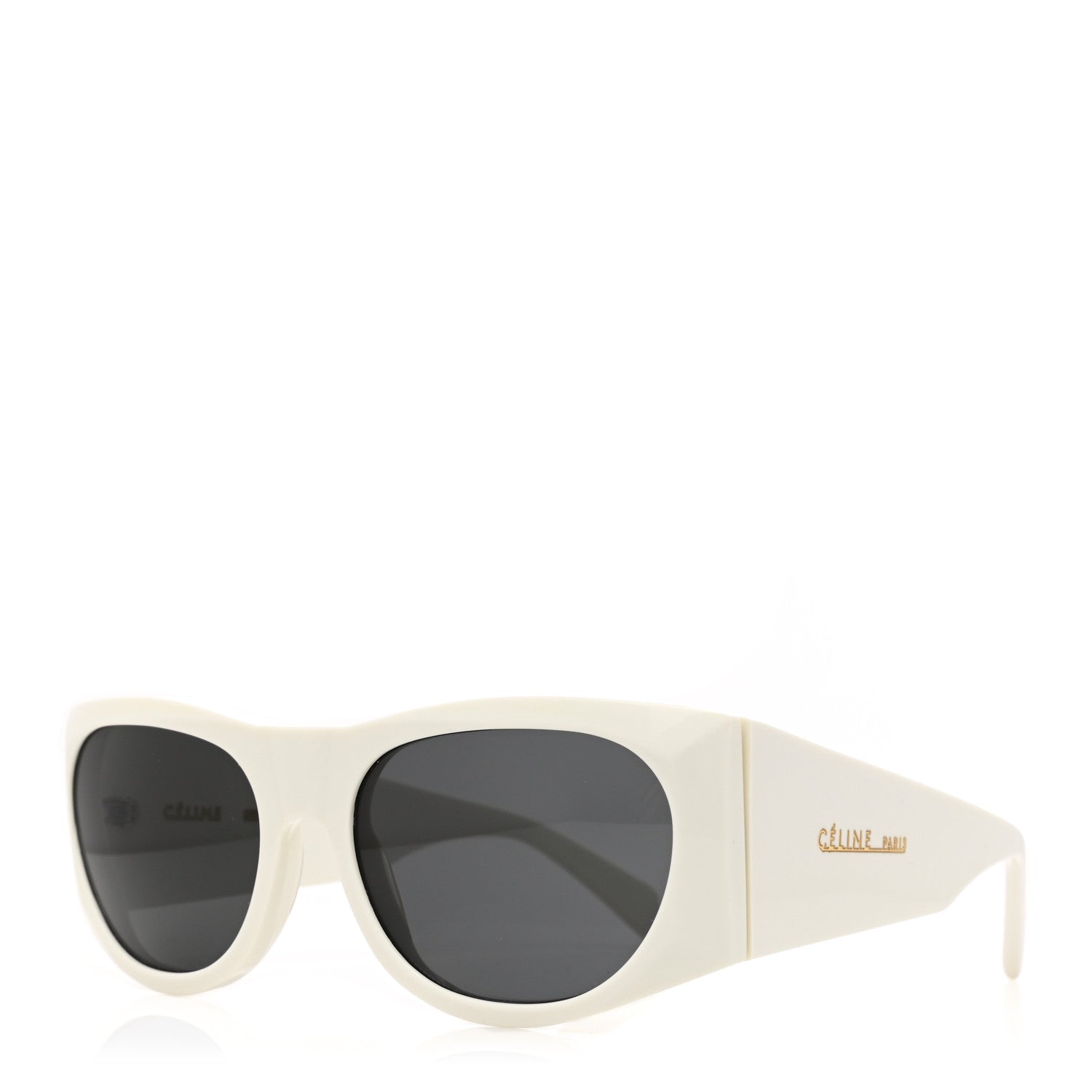 Celine Acetate Oval Sunglasses CL 400291 White 1 of 6