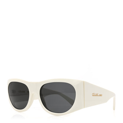 Celine Acetate Oval Sunglasses CL 400291 White 1 of 6