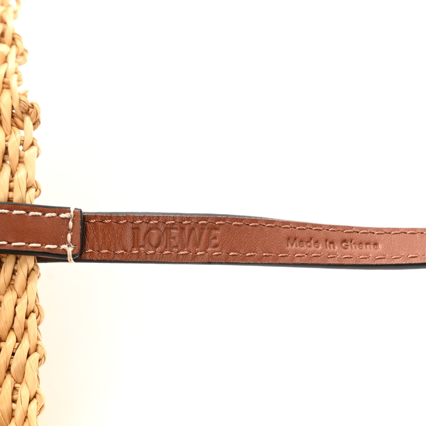 Calfskin Raffia Paulas Ibiza Small Basket Tote Bag Natural Tan