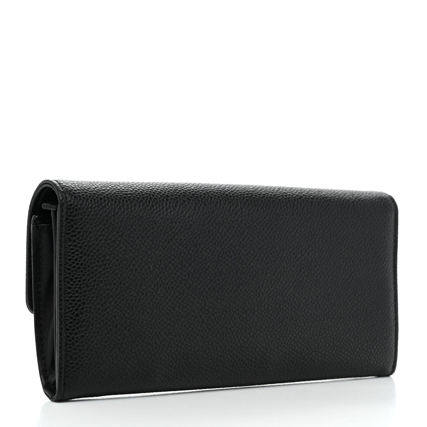 Caviar Timeless CC Large Gusset Flap Wallet Black