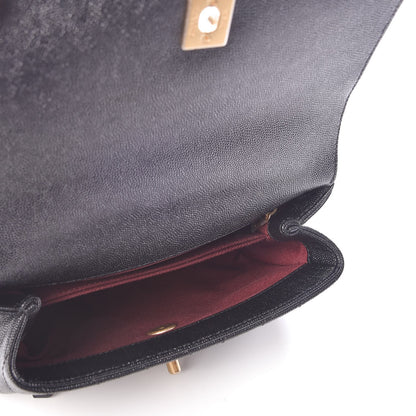 Chanel Caviar Chevron Quilted Mini Coco Handle Flap Black 5 of 8