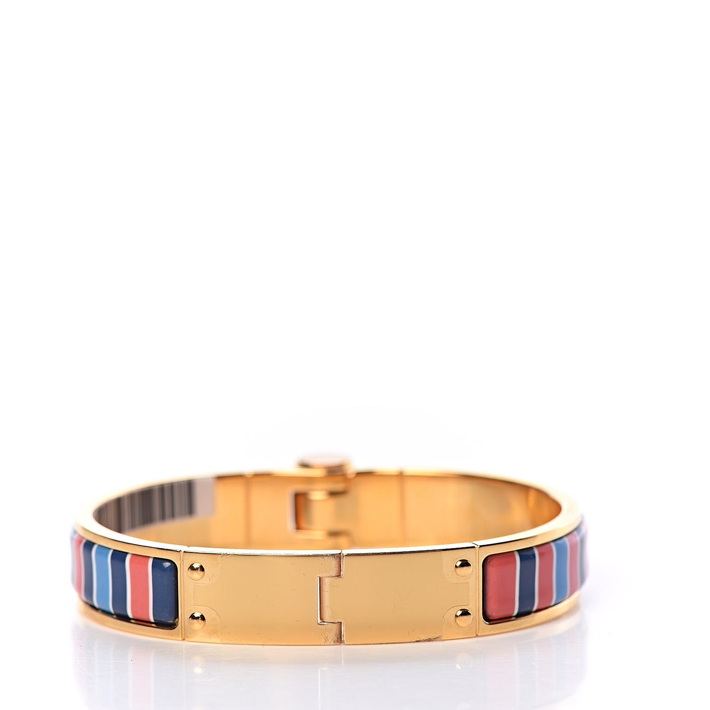 Enamel Printed Narrow Charniere Couvertures Nouvelles Hinged Bracelet M Quadrichromie