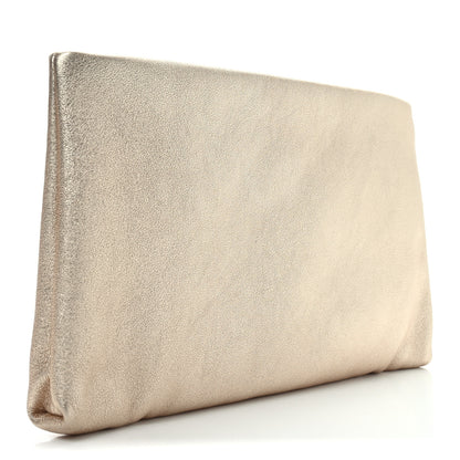 Chanel Metallic Lambskin Crystal Medium CC Pouch With Handle Gold 3 of 9