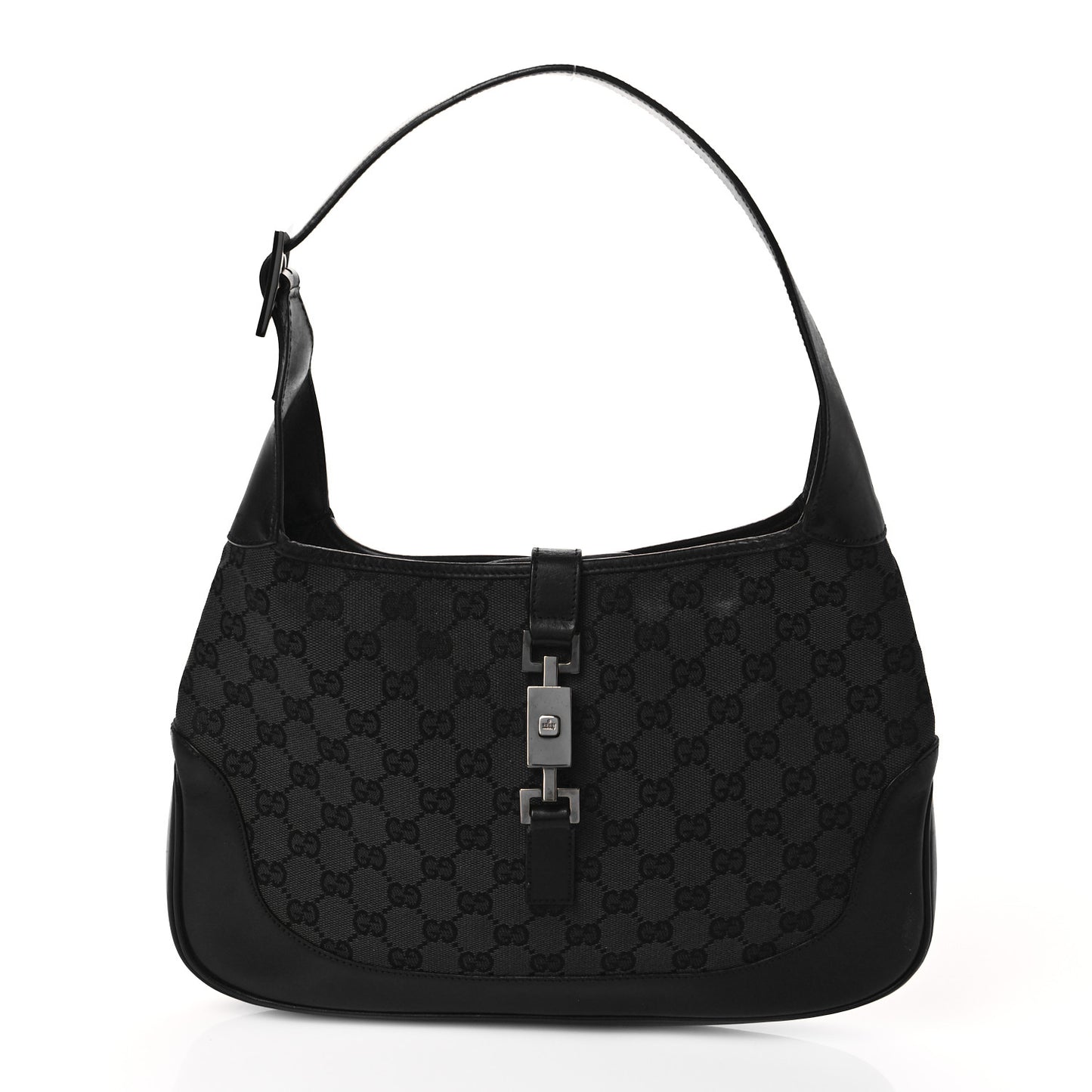 Monogram Small Jackie O Hobo Black