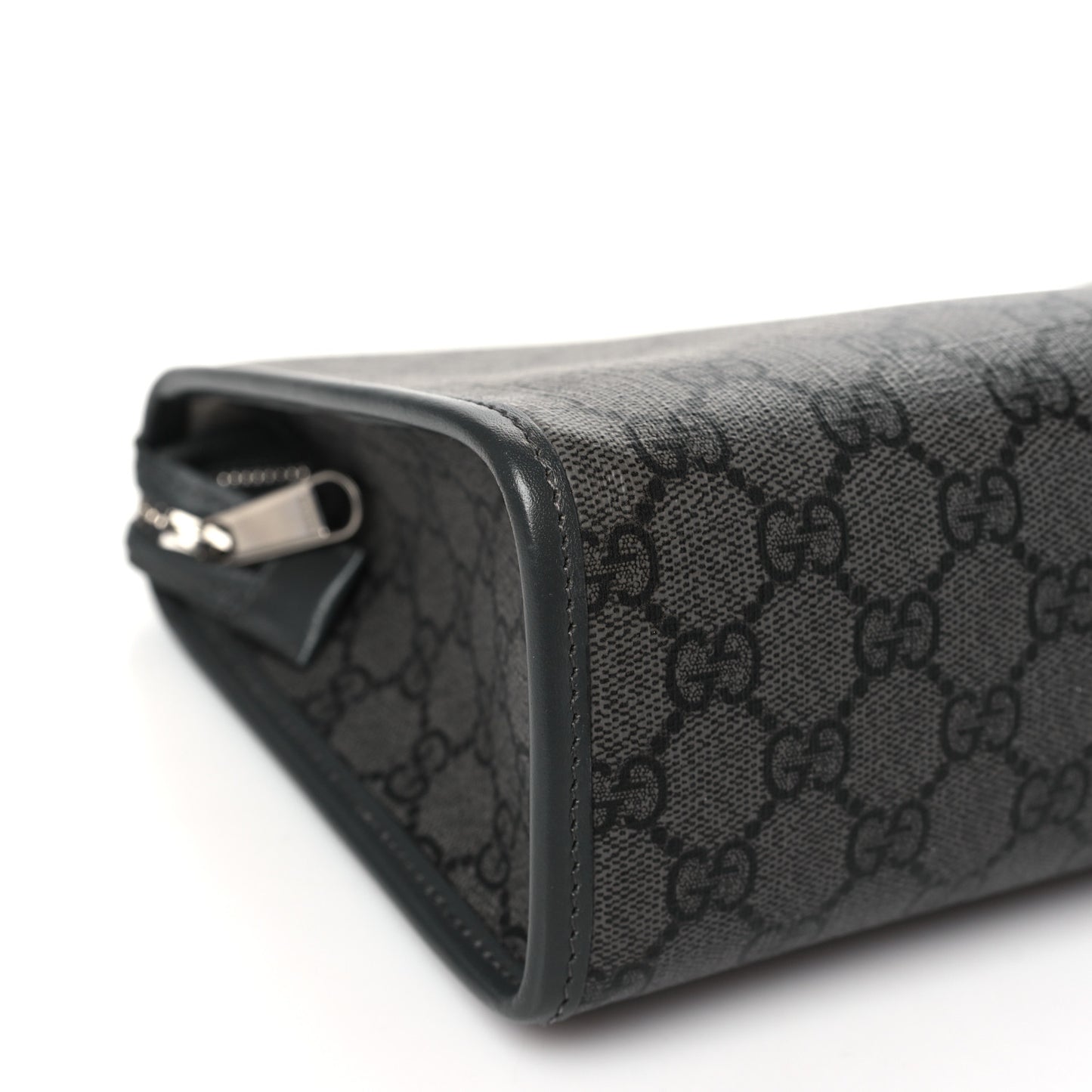 GG Supreme Monogram Ophidia GG Toiletry Case Grey Black