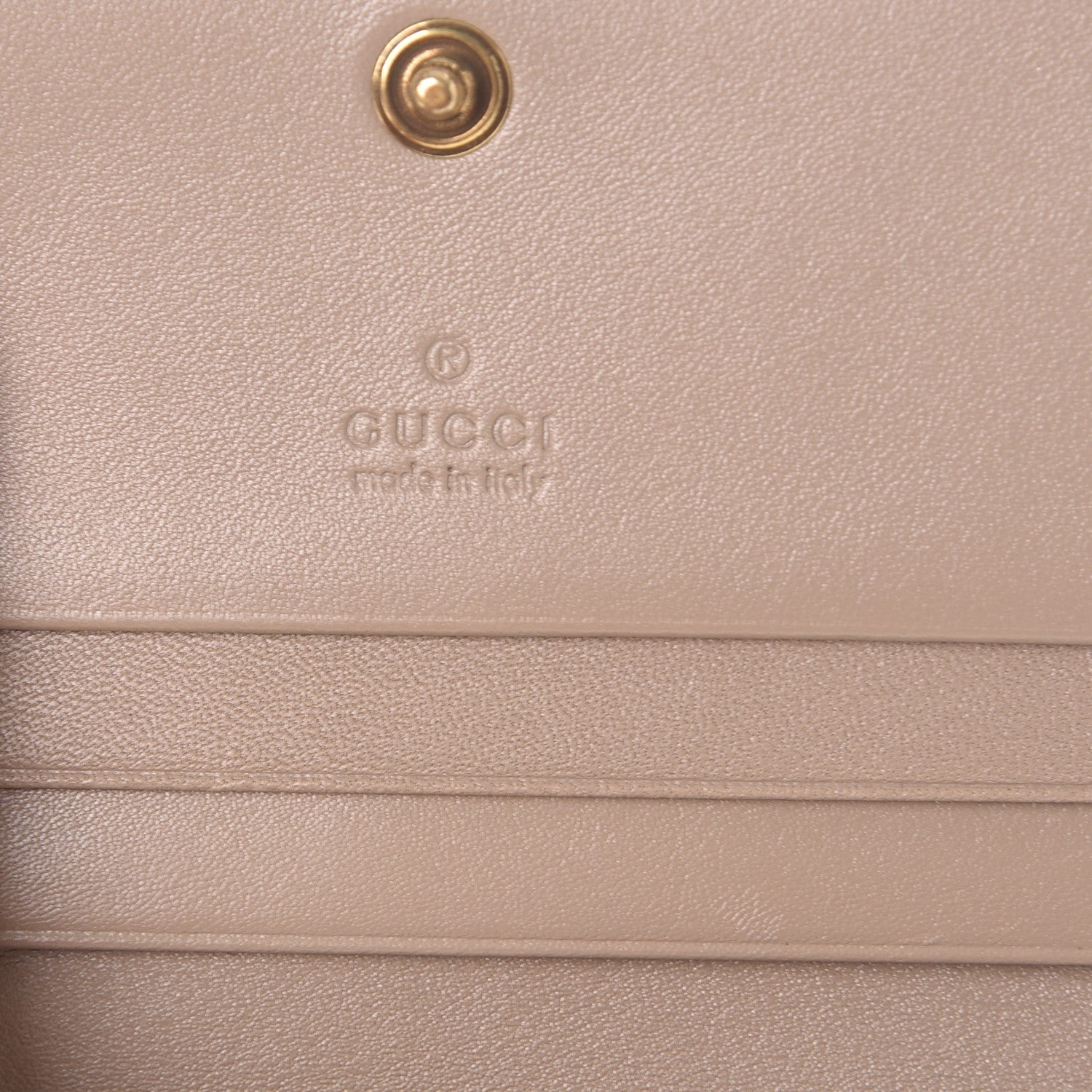 Gucci Calfskin Matelasse GG Marmont Card Case Wallet Porcelain Rose 6 of 8