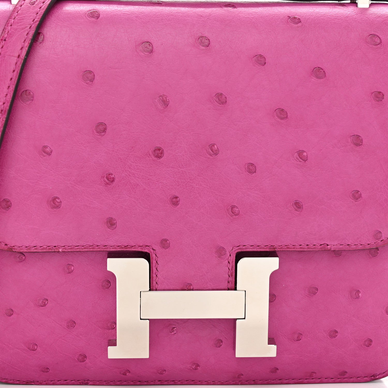 Hermes Ostrich Constance 18 Rose Pourpre 10 of 11