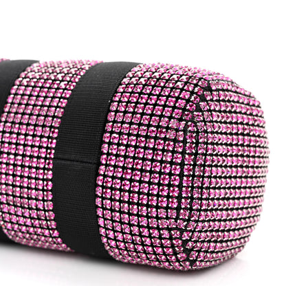 Alexander Wang Mesh Crystal Rhinestone Mini Cruiser Duffle Pink 9 of 9