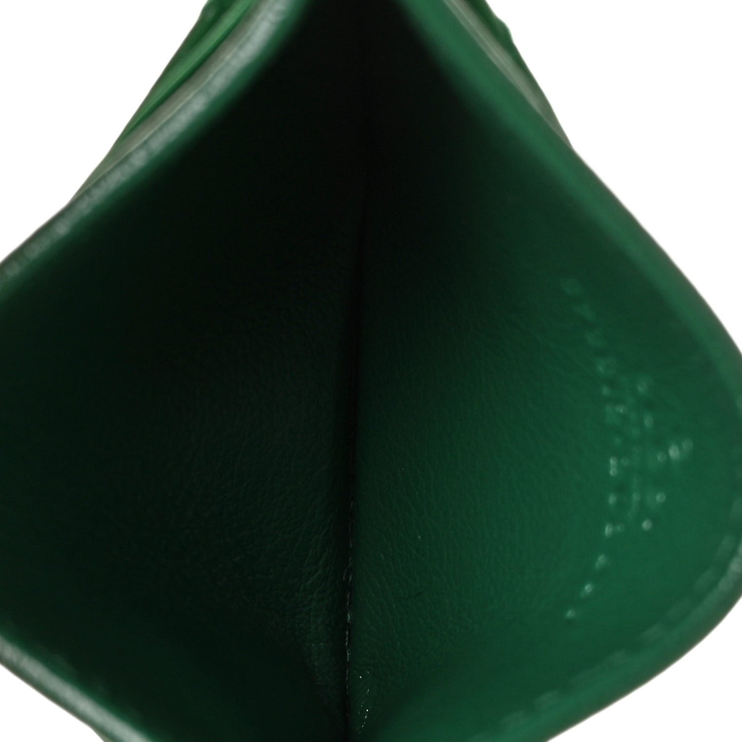 Azalea Calfskin Enamel Matelasse Diagonal Torchon GG Marmont Card Holder New Shamarock Emerald