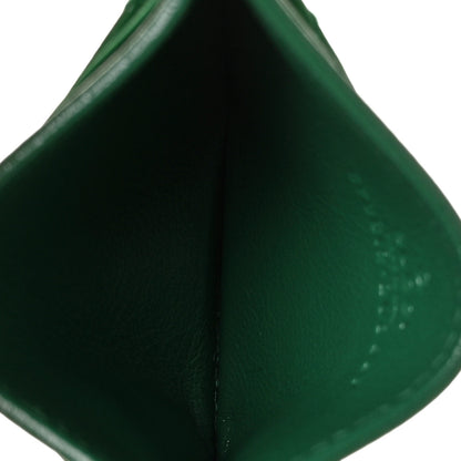 Gucci Azalea Calfskin Enamel Matelasse Diagonal Torchon GG Marmont Card Holder New Shamarock Emerald 9 of 18