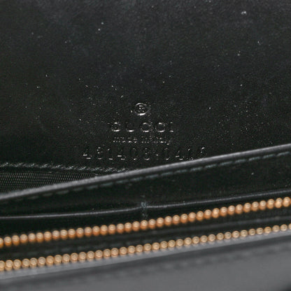 Gucci Guccissima Signature Bowy Chain Wallet Black 6 of 12