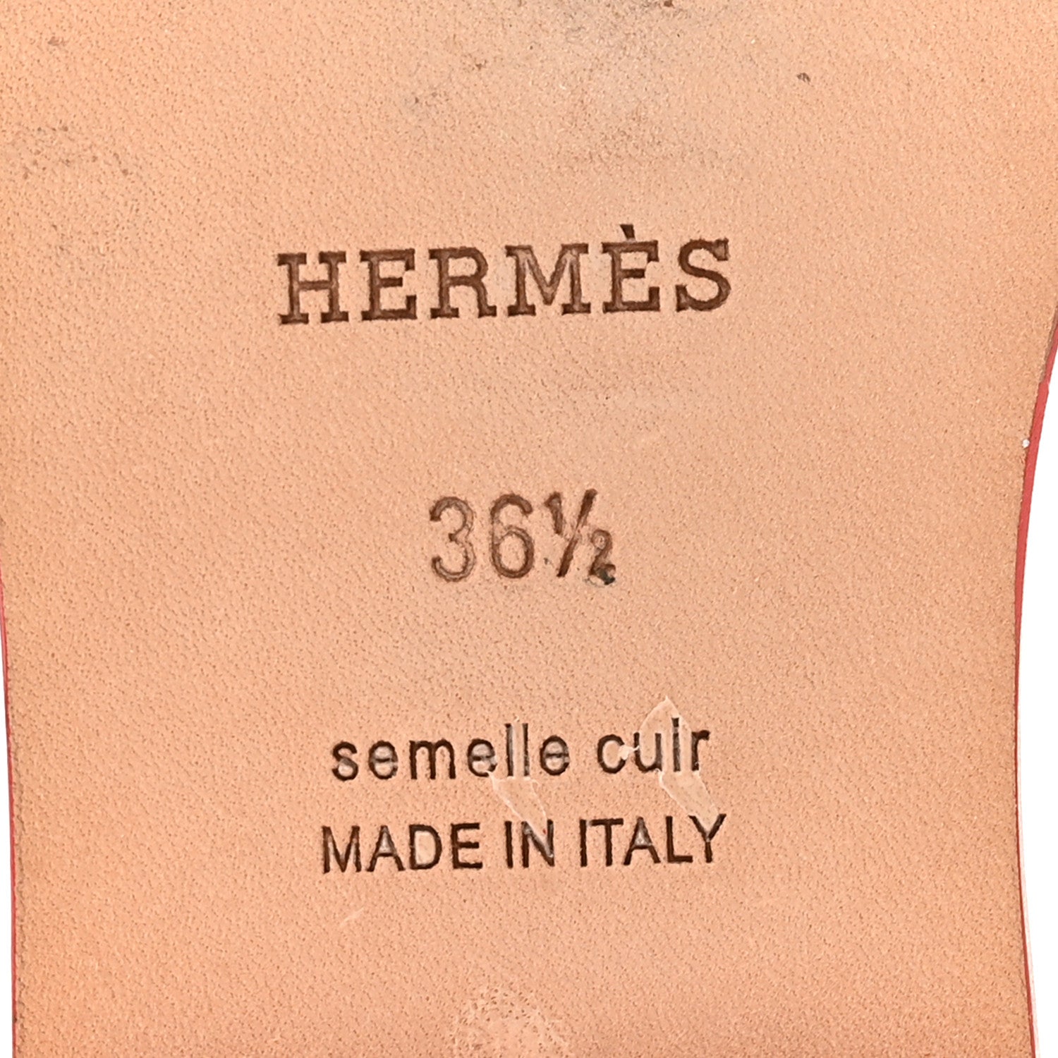 Hermes Patent Oran Sandals 38.5 Rose Jaipur 8 of 10