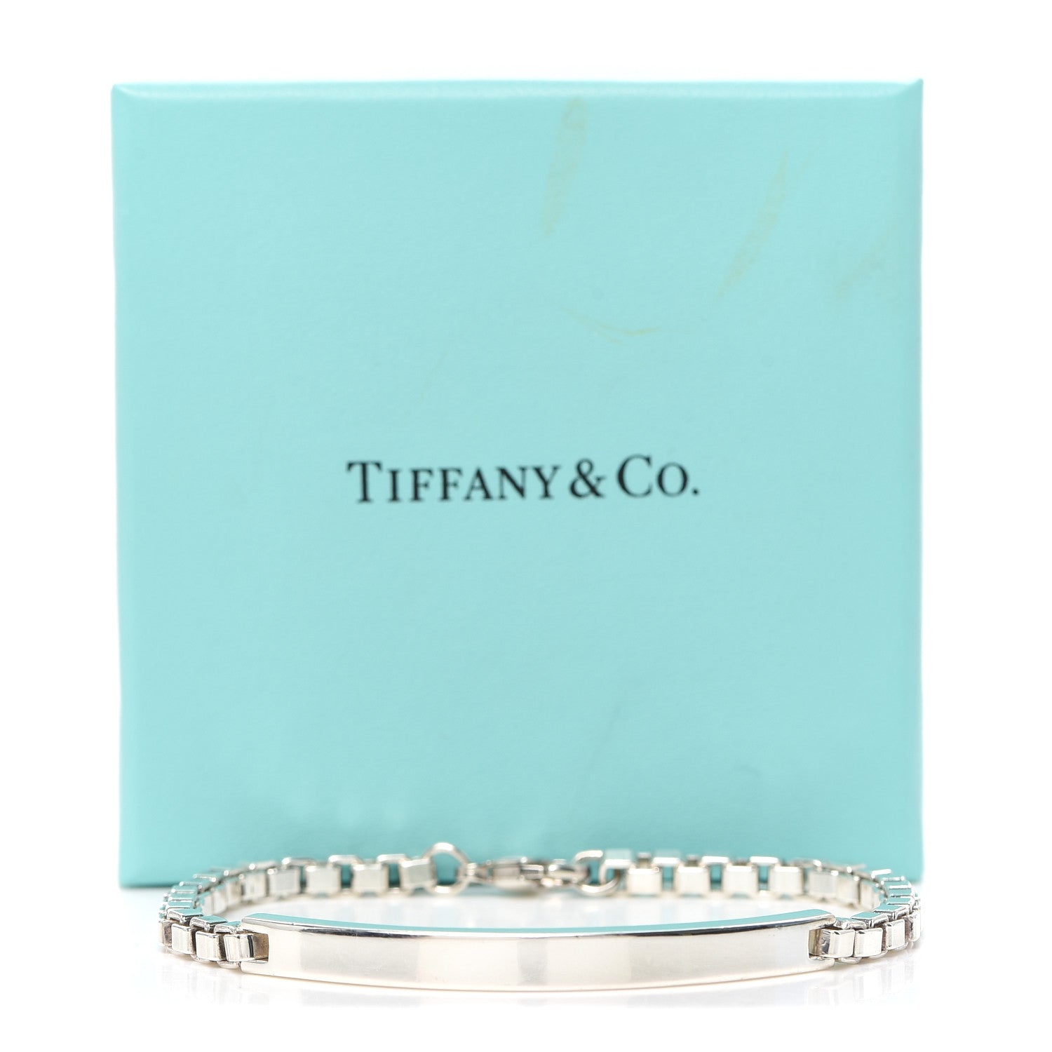 Tiffany Sterling Silver Venetian Link ID Bracelet 6 of 6