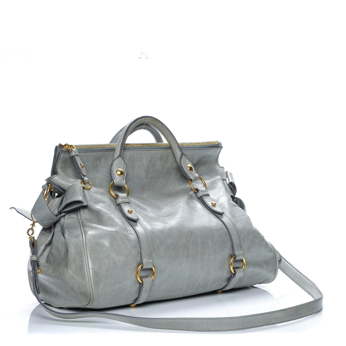 Vitello Lux Medium Bow Bag Nube