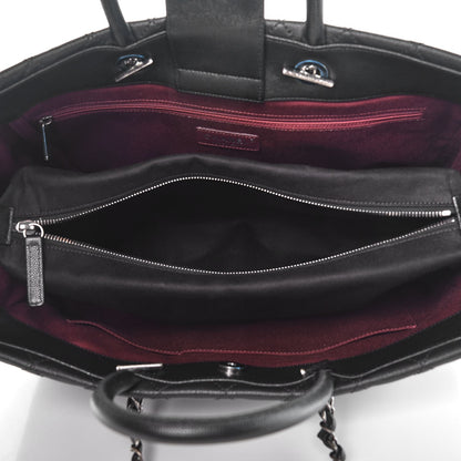 Chanel Caviar Quilted Large Coco Handle Shopping Tote Black 6 of 9