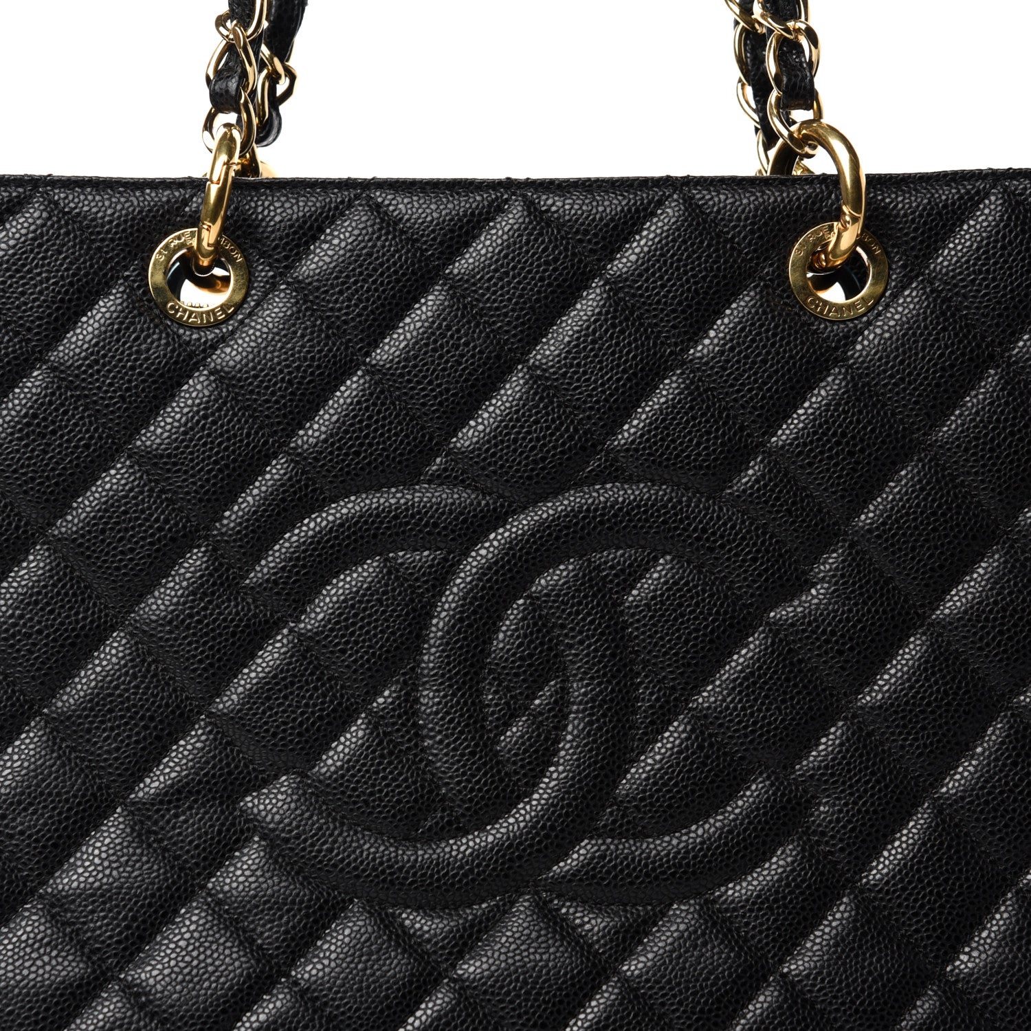 Chanel Caviar Quilted XL Grand Shopping Tote GST Black 10 of 10