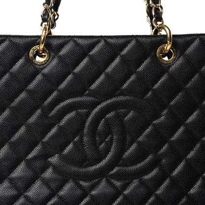 Chanel Caviar Quilted XL Grand Shopping Tote GST Black 10 of 10