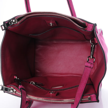 Prada Scamosciato Suede Twin Pocket Tote Fuxia 6 of 12