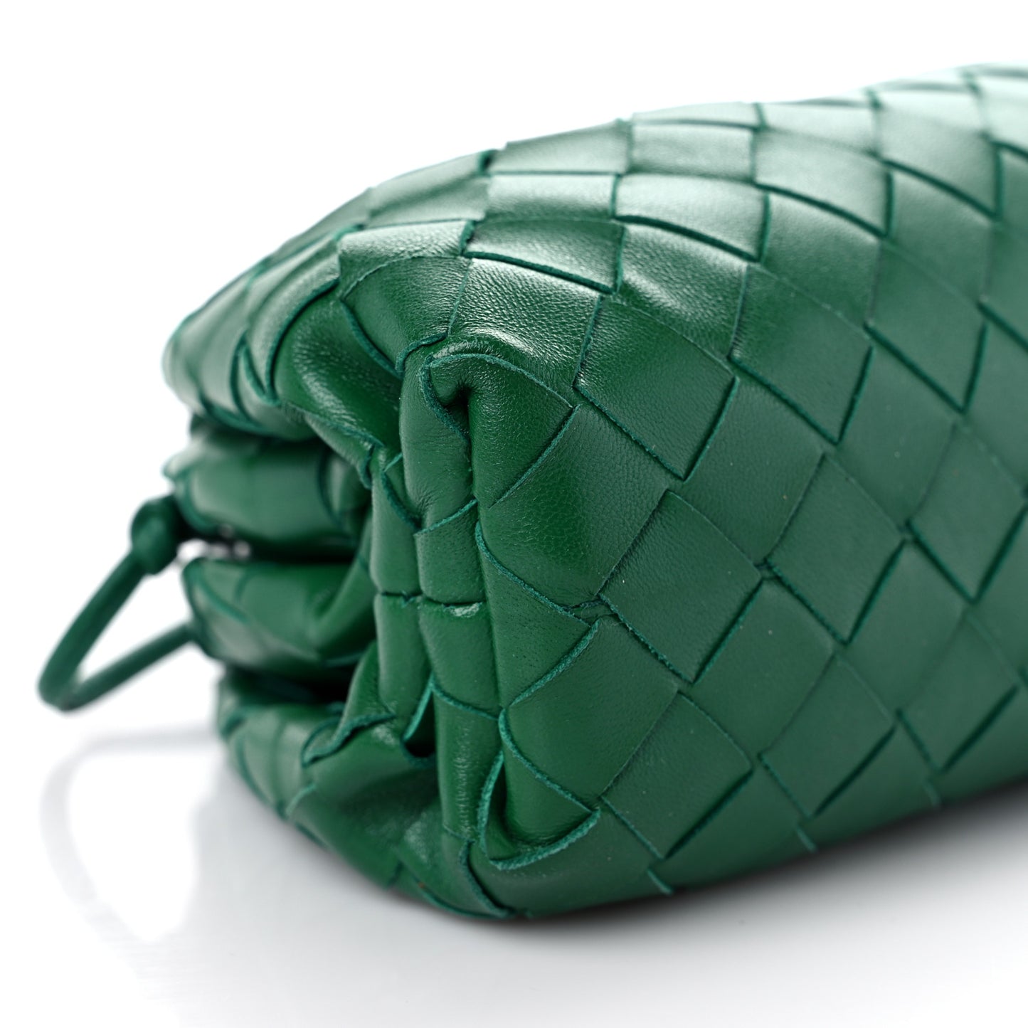 Nappa Intrecciato The Mini Pouch Racing Green