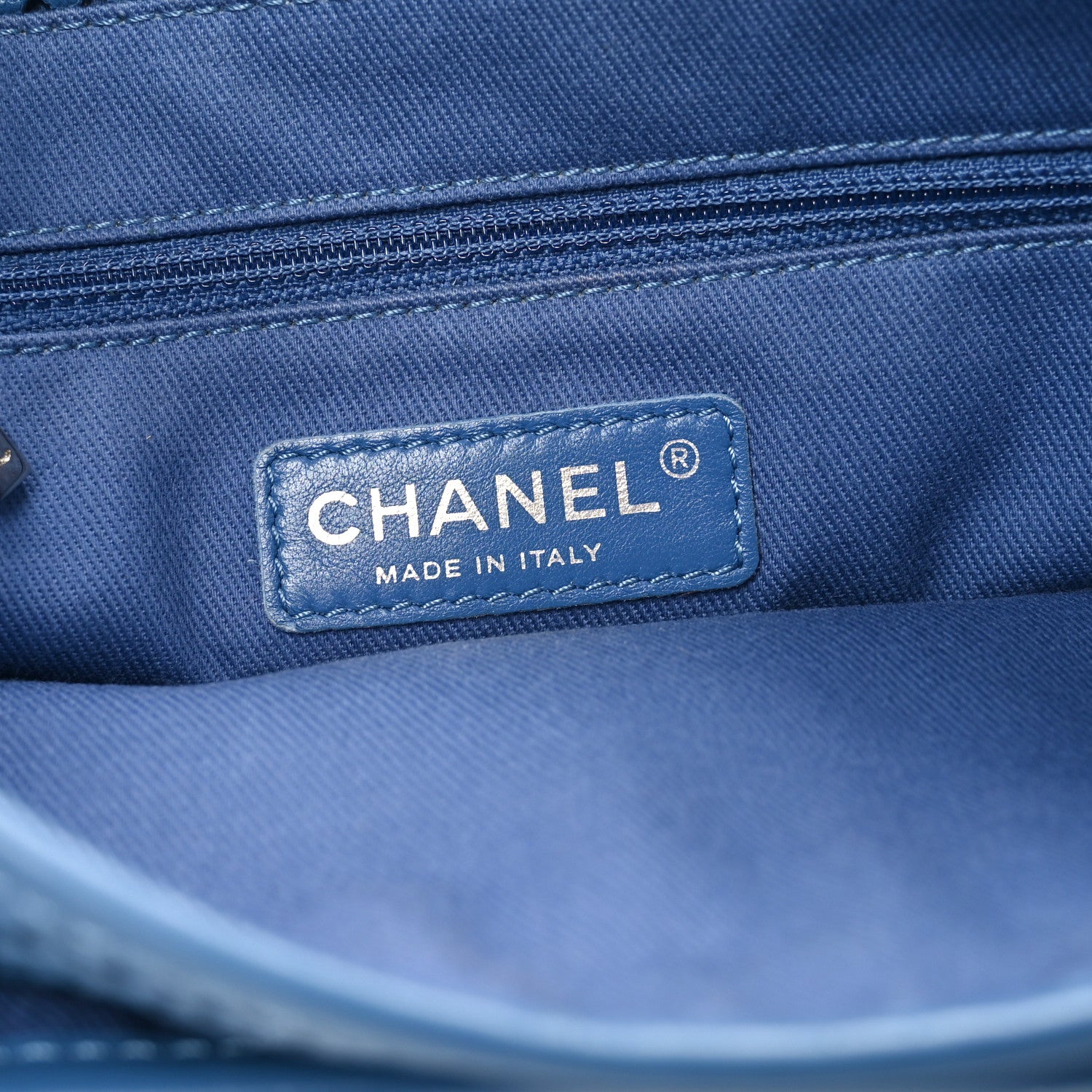 Chanel Perforated Calfskin Large Up In The Air Flap Blue 6 of 10