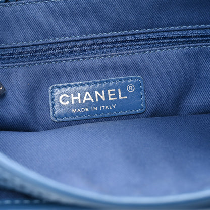 Chanel Perforated Calfskin Large Up In The Air Flap Blue 6 of 10
