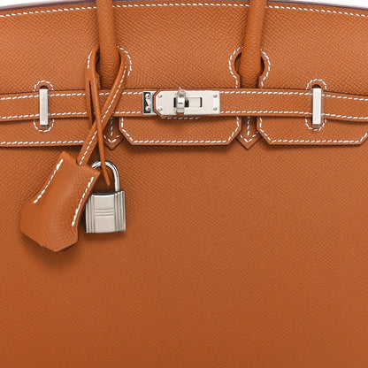 Hermes Epsom Birkin Sellier 25 Gold 8 of 11