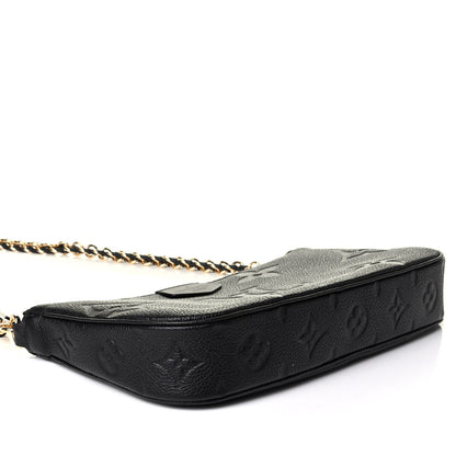 Louis Vuitton Empreinte Monogram Giant Multi Pochette Accessories Large Pochette Black 3 of 7