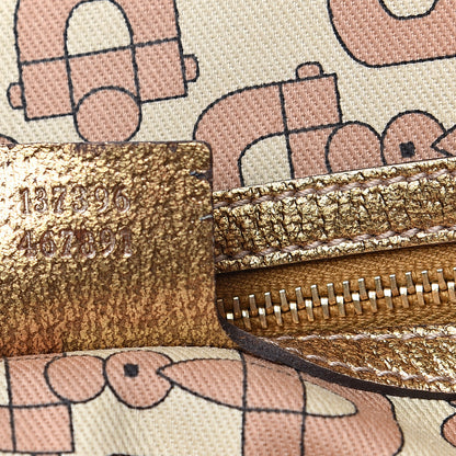 Gucci Monogram Medium Jolicoeur Tote Metallic 6 of 10