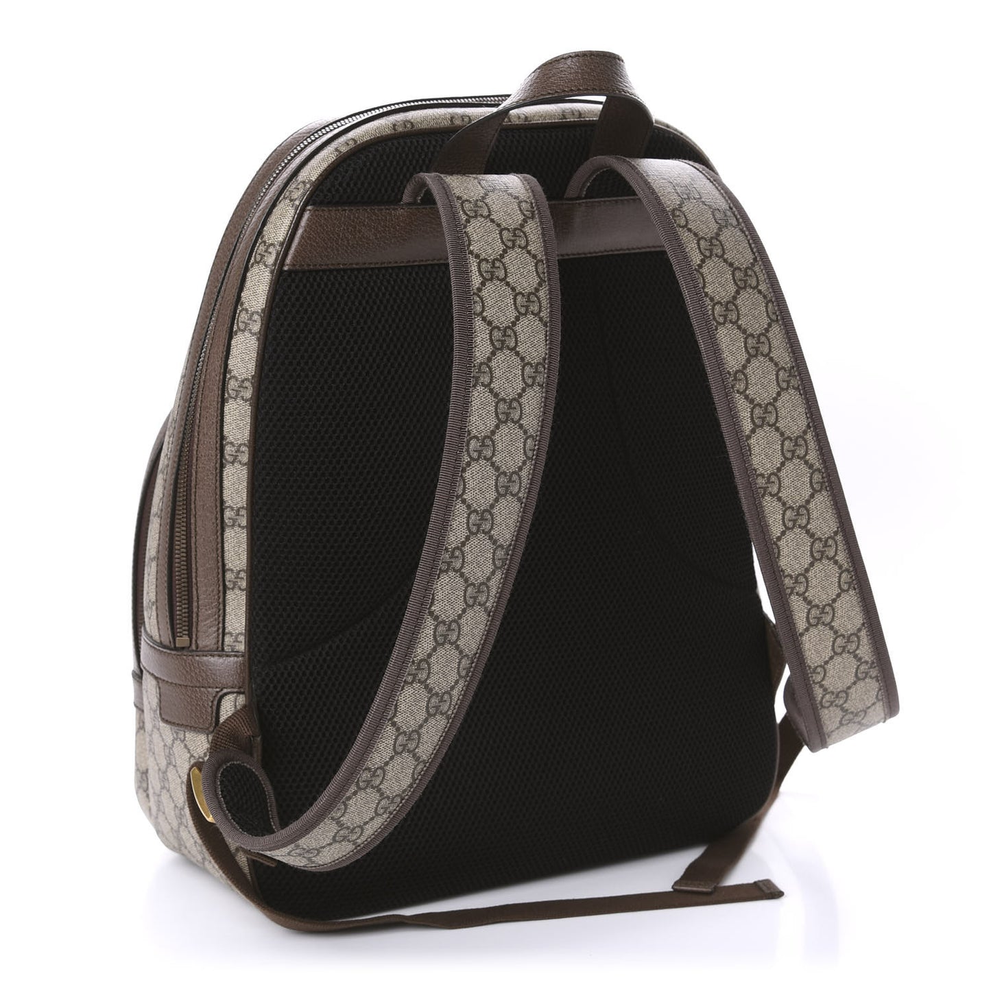 GG Supreme Monogram Medium Ophidia Day Backpack Brown