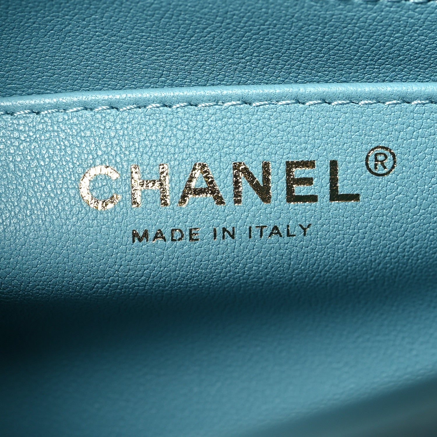 Chanel Lambskin Quilted Small Strass On Top Flap Bag Light Blue 6 of 12