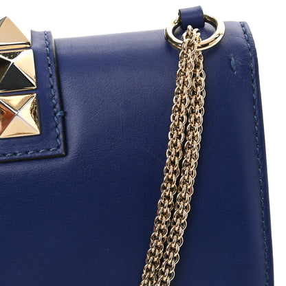 Valentino Garavani Vitello Small Glam Lock Rockstud Flap Blue China 14 of 14
