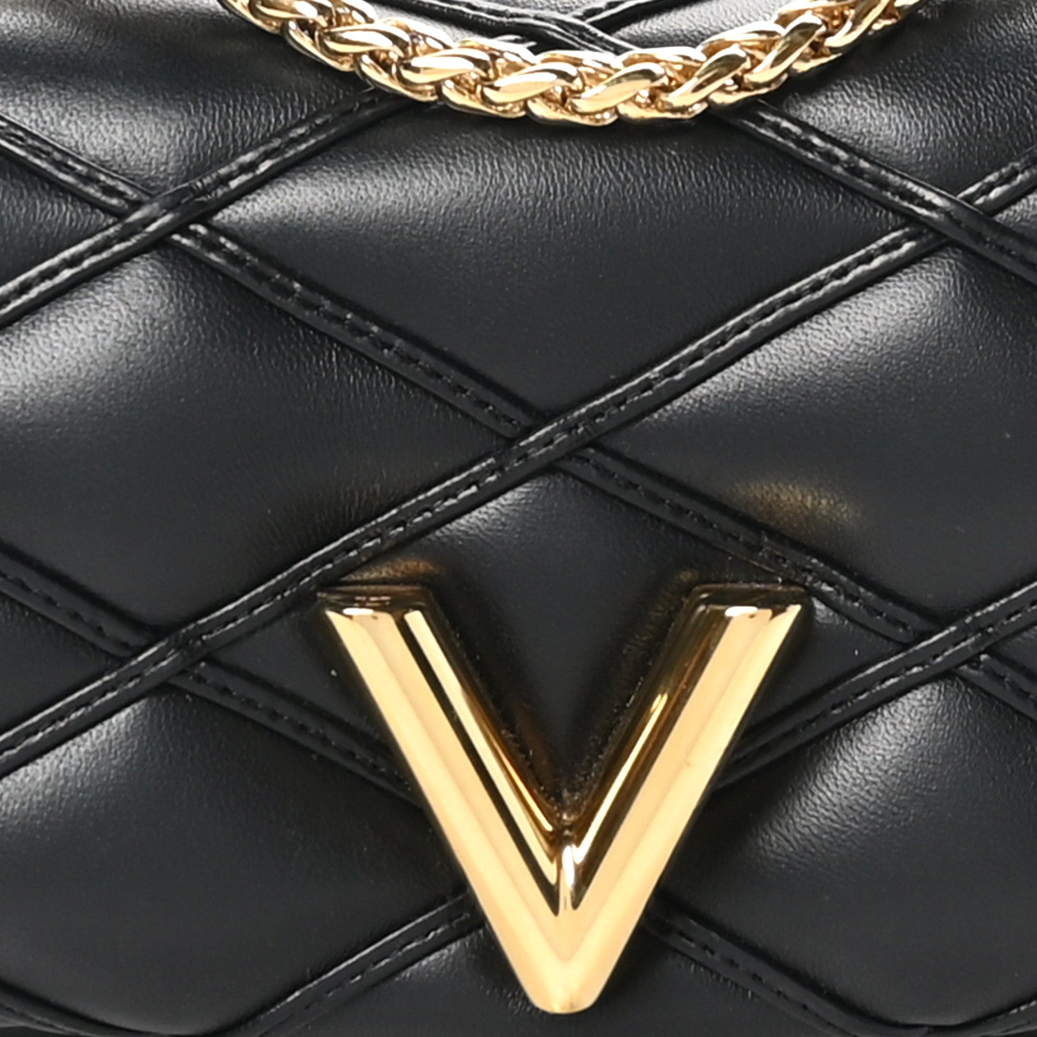 Louis Vuitton Lambskin Malletage Pico GO-14 Black 7 of 9