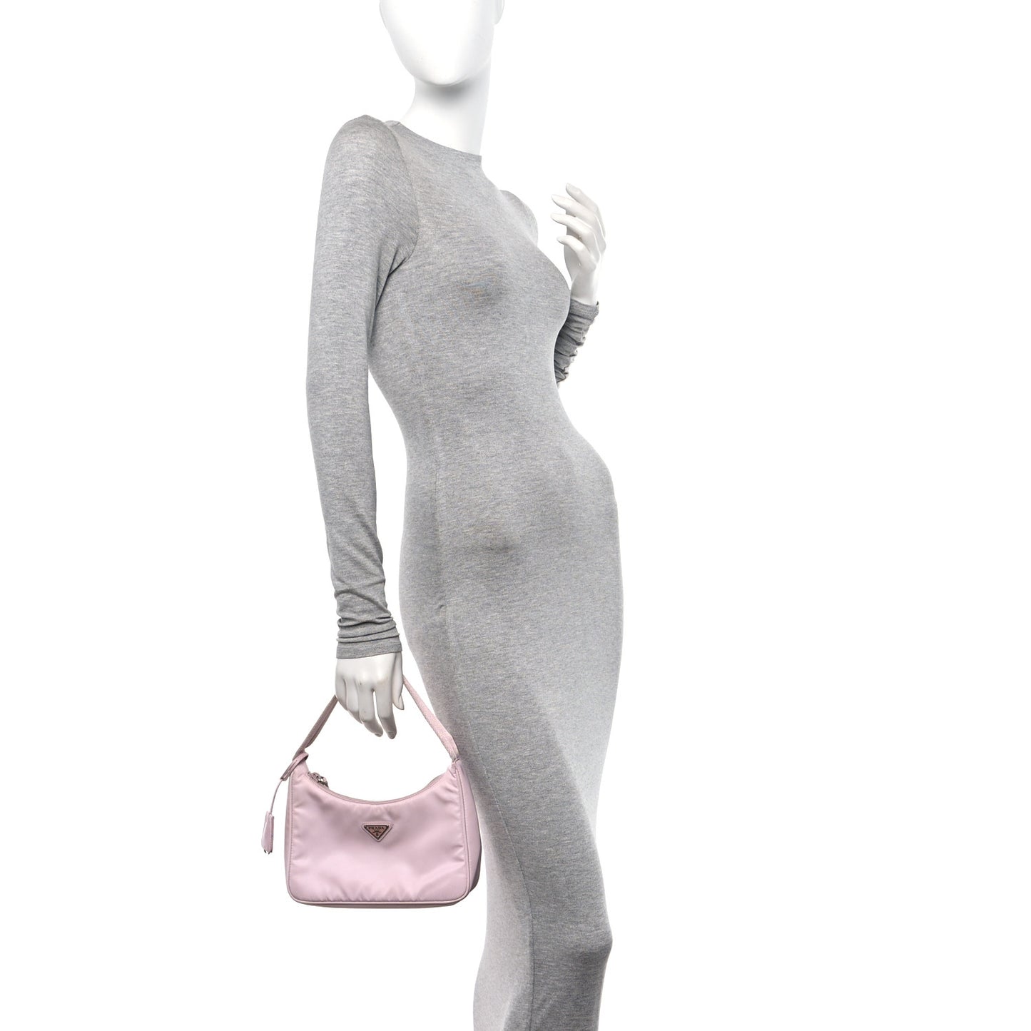 Tessuto Nylon Saffiano Re-Edition 2000 Bag Alabastro