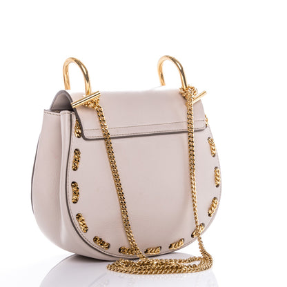 Chloe Calfskin Mini Drew Chain Shoulder Bag Abstract White 3 of 8