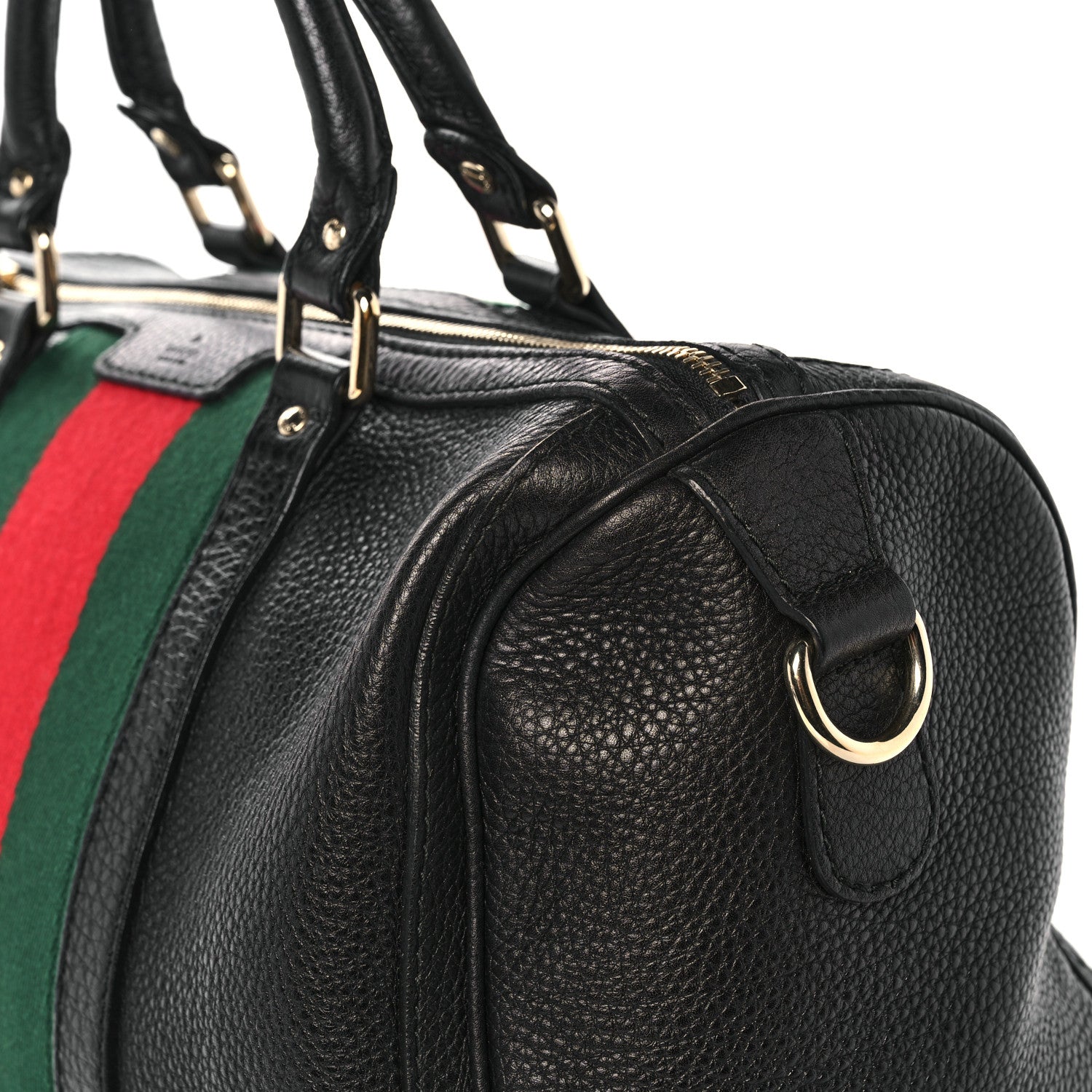 Gucci Calfskin Vintage Web Medium Boston Black 16 of 16