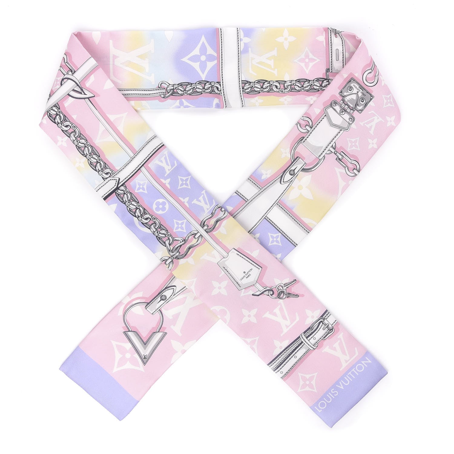Louis Vuitton Silk Monogram Escale Confidential Bandeau Pink 1 of 3