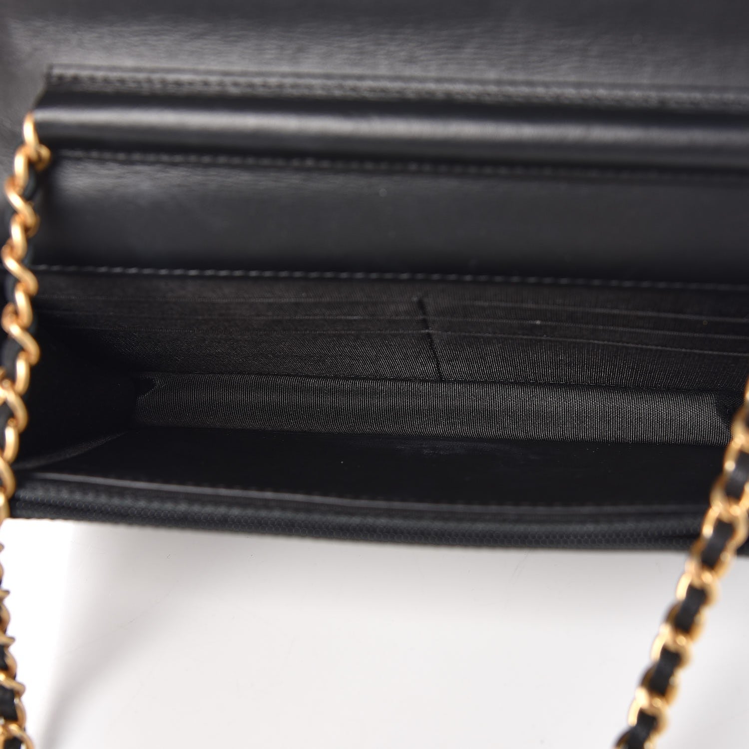 Chanel Caviar Quilted Boy Wallet On Chain WOC Black 5 of 9