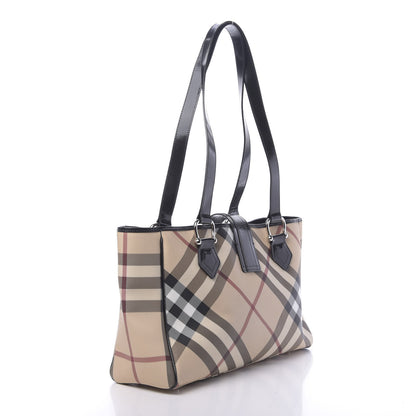 Burberry Nova Check Jeannie Diaper Bag Black 3 of 12