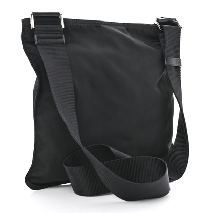Prada Nylon Vela Flat Messenger Bag Black 3 of 11
