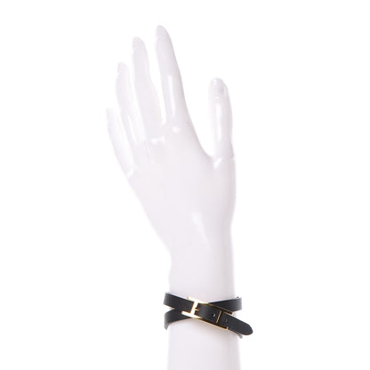 Hermes Chamonix Behapi Double Tour Bracelet T2 Black 2 of 5
