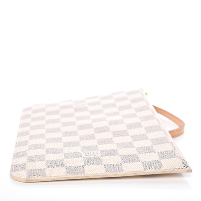 Louis Vuitton Damier Azur Neverfull MM GM Pochette Rose Ballerine 11 of 12
