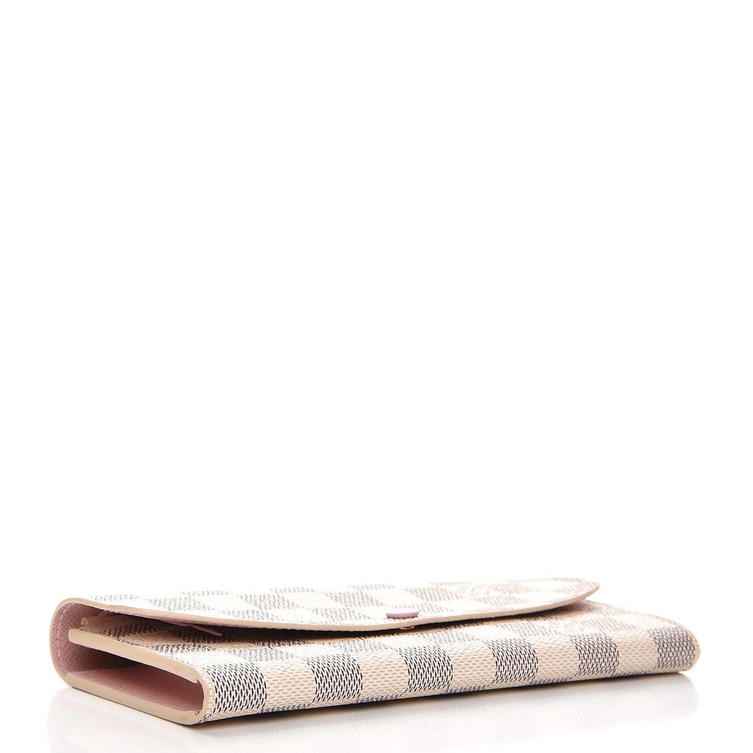 Louis Vuitton Damier Azur Emilie Wallet Rose Ballerine 4 of 8